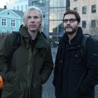 Benedict Cumberbatch y Daniel Brühl en El quinto poder (Dentro de Wikileaks)
