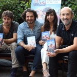Raúl Arévalo, Jorge Torregrossa, Carmen Ruiz, y Javier Cámara en la presentación del DVD/Blu ray de La vida inesperada