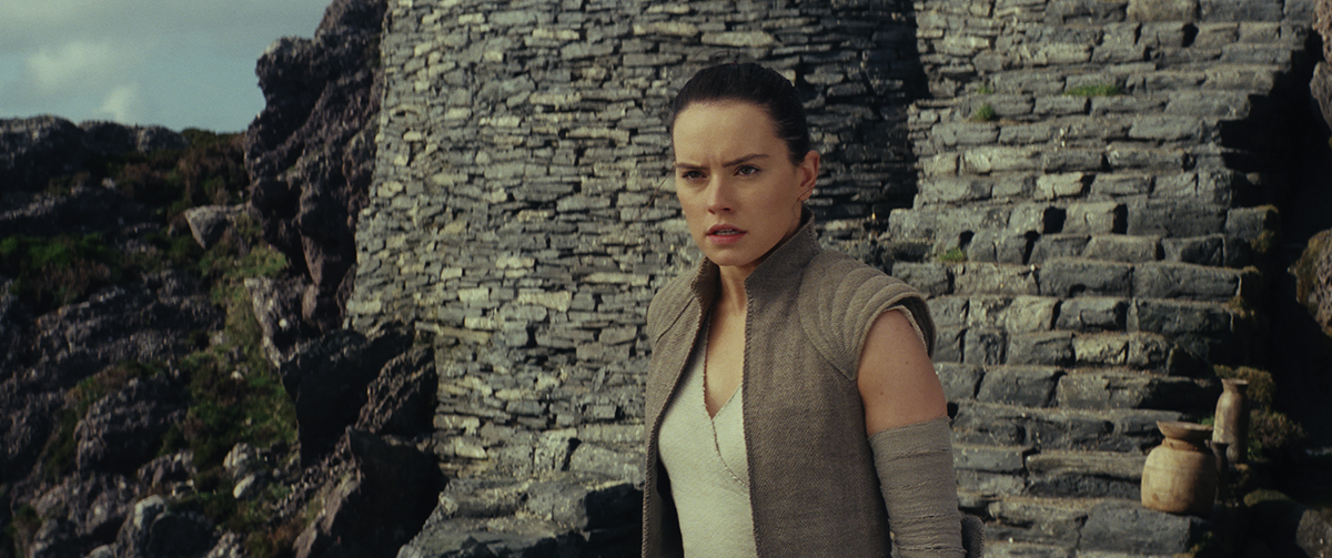 Daisy Ridley en Star Wars: Los últimos Jedi