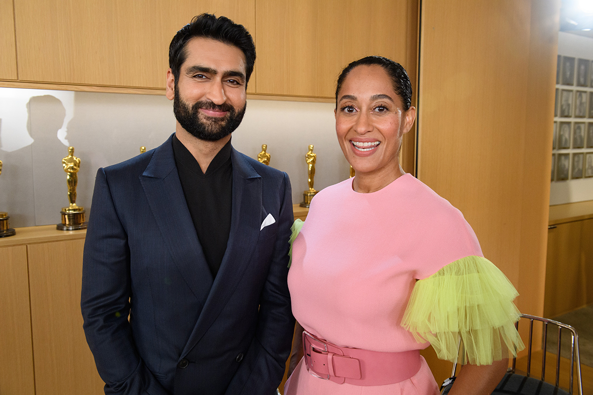Kumail Nanjiani y Tracee Ellis Ross en las nominaciones a los Oscars 2019