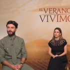 Javier Rey, Blanca Suárez y Pablo Molinero en la presentación de 'El verano que vivimos' en el 68 Festival Internacional de Cine de San Sebastián
